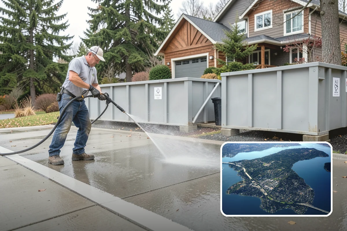 Aluminum Cleaning in Mercer Island, King County, WA - Cuts chalky oxidation from aluminum surfaces