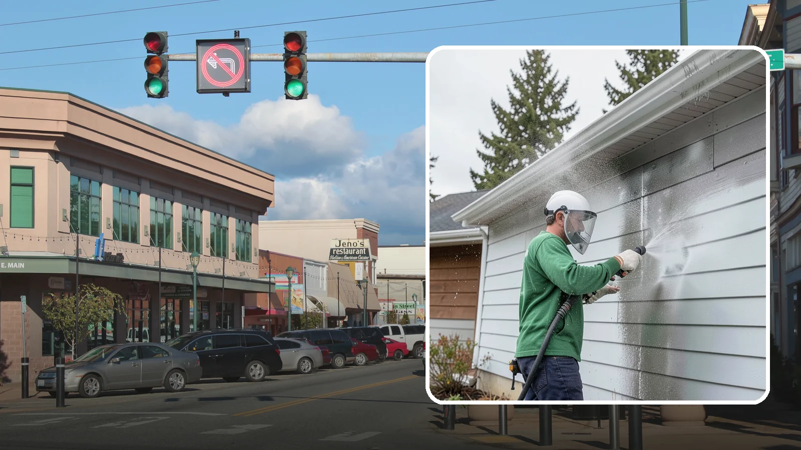 Aluminum Cleaning in Monroe, Snohomish County, WA - Specialized cleaning of aluminum siding, gutters, and fixtures that removes oxidation chalk and staining safely.