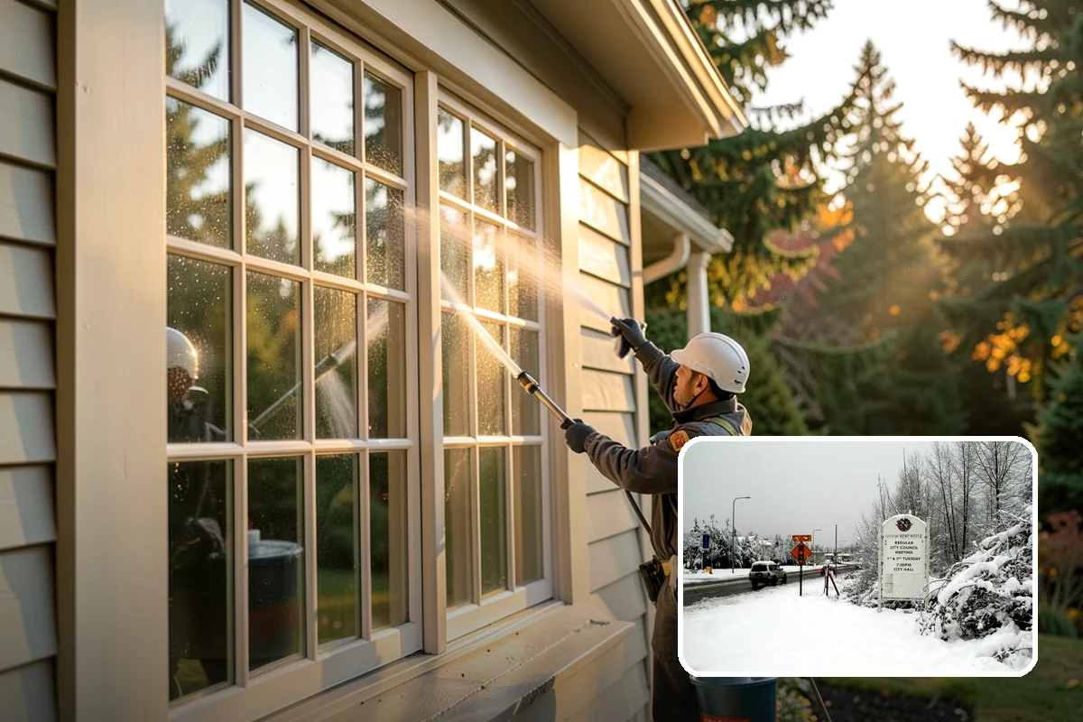 Aluminum Cleaning in Newcastle, King County, WA - Cuts chalky oxidation from aluminum surfaces