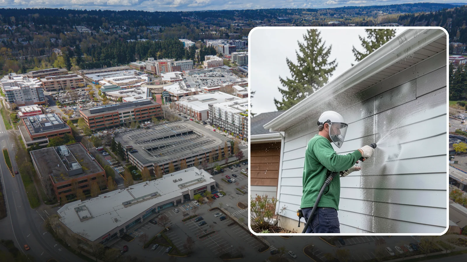 Aluminum Cleaning in Redmond, King County, WA - Specialized cleaning of aluminum siding, gutters, and fixtures that removes oxidation chalk and staining safely.