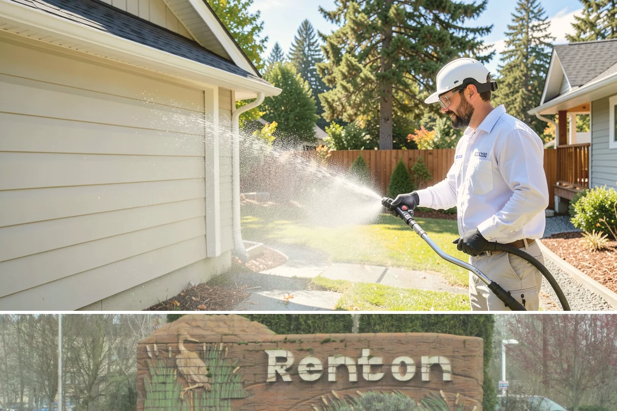 Aluminum Cleaning in Renton, King County, WA - Clean aluminum in spring or summer to remove the oxidation and streaking that accumulate through the wet season.