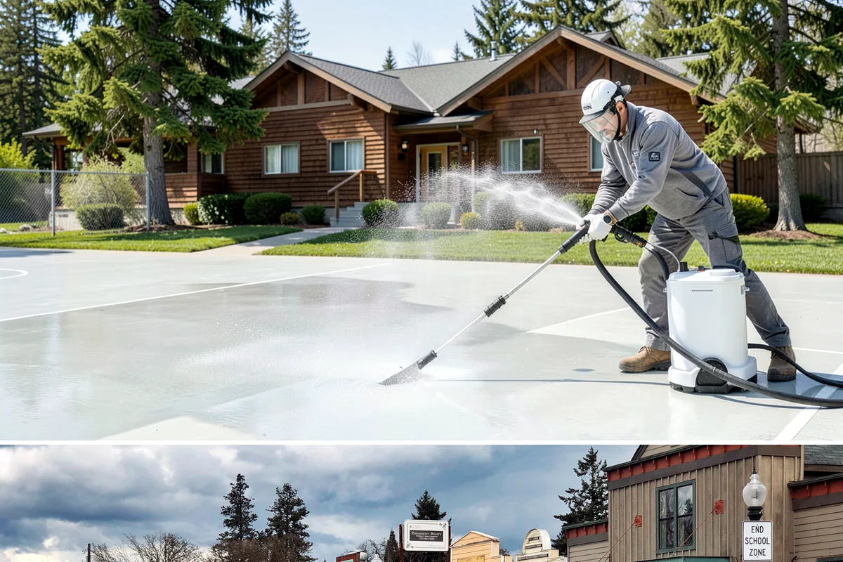 Aluminum Cleaning in Roy, Pierce County, WA - Clean aluminum in spring or summer to remove the oxidation and streaking that accumulate through the wet season.