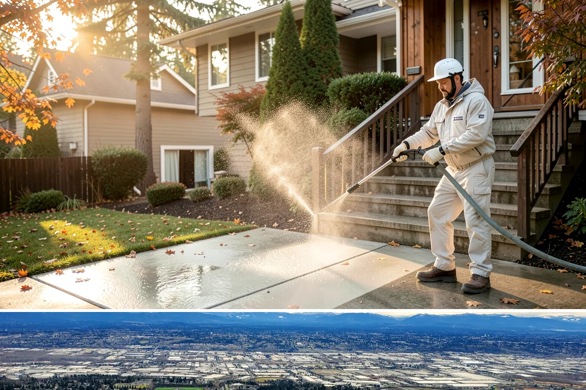 Aluminum Cleaning in SeaTac, King County, WA - Clean aluminum in spring or summer to remove the oxidation and streaking that accumulate through the wet season.