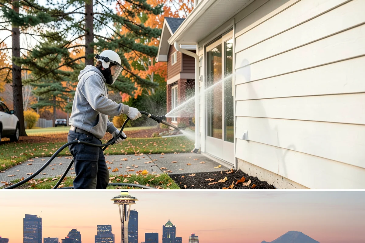 Aluminum Cleaning in Seattle, King County, WA - Clean aluminum in spring or summer to remove the oxidation and streaking that accumulate through the wet season.