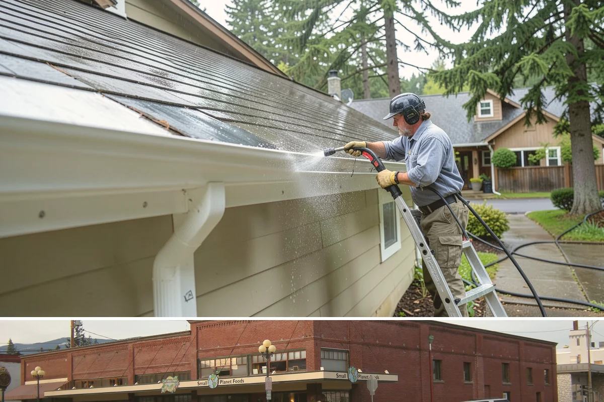 Aluminum Cleaning in Sedro-Woolley, Skagit County, WA - Clean aluminum in spring or summer to remove the oxidation and streaking that accumulate through the wet season.