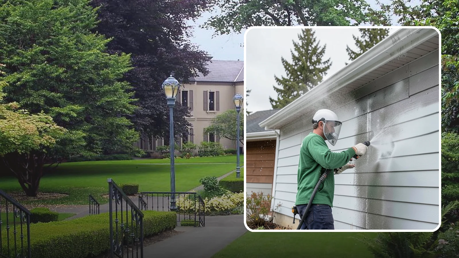 Aluminum Cleaning in Woodinville, King County, WA - Specialized cleaning of aluminum siding, gutters, and fixtures that removes oxidation chalk and staining safely.