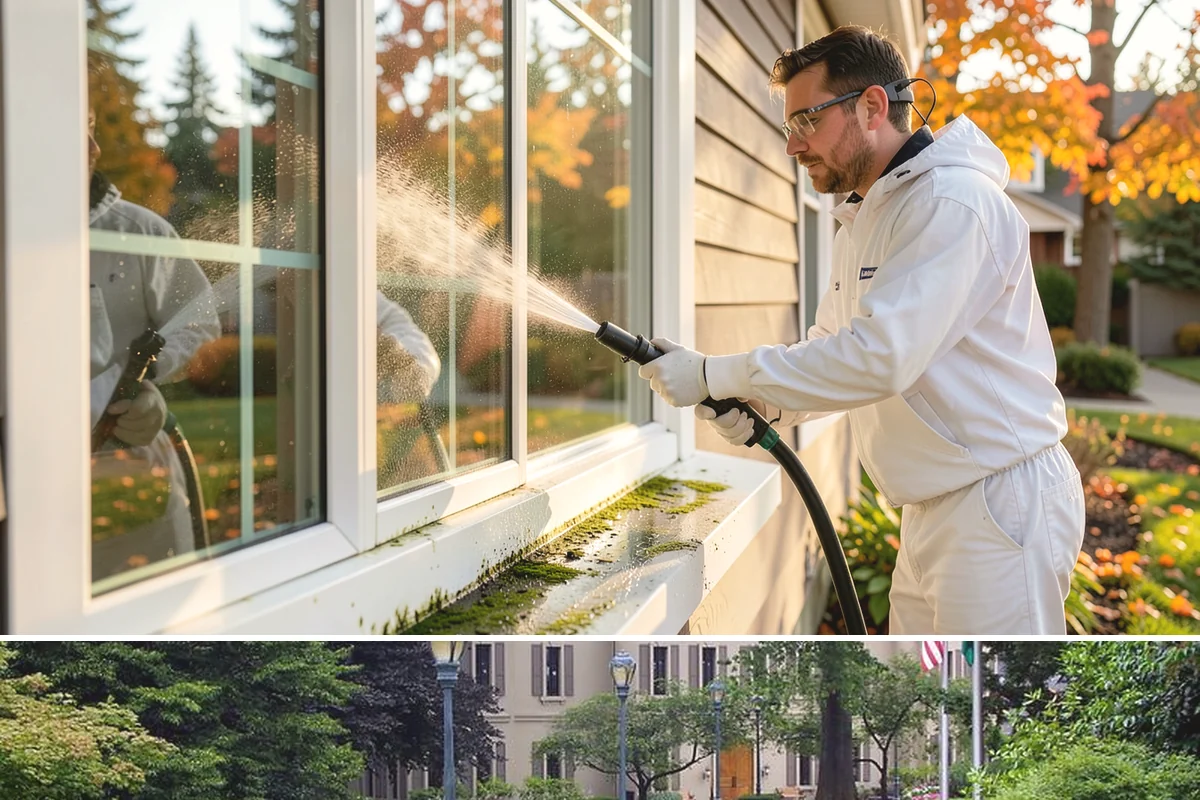 Aluminum Cleaning in Woodinville, King County, WA - Clean aluminum in spring or summer to remove the oxidation and streaking that accumulate through the wet season.