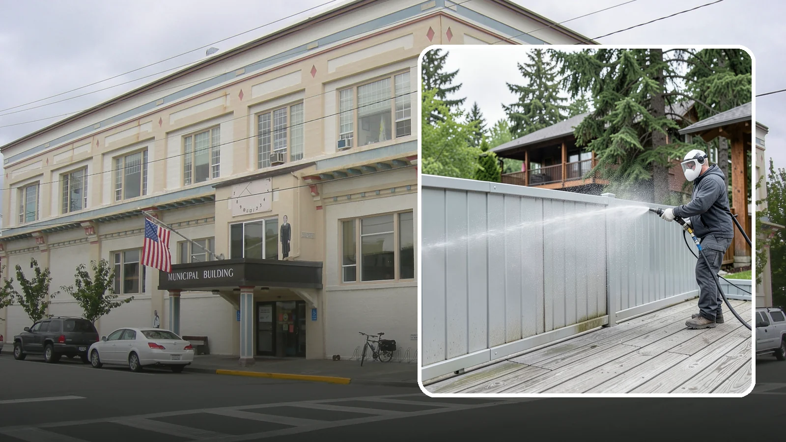 Aluminum Fence Cleaning in Anacortes, Skagit County, WA - Gentle cleaning that lifts oxidation haze and grime from powder-coated aluminum fencing.