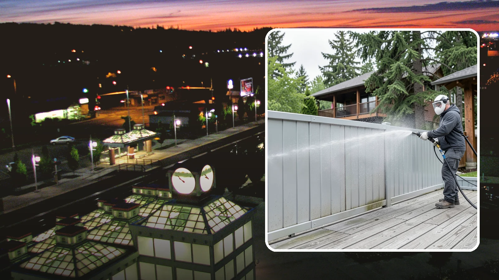 Aluminum Fence Cleaning in Auburn, King County, WA - Gentle cleaning that lifts oxidation haze and grime from powder-coated aluminum fencing.