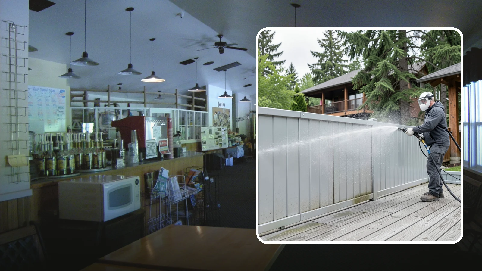 Aluminum Fence Cleaning in Black Diamond, King County, WA - Gentle cleaning that lifts oxidation haze and grime from powder-coated aluminum fencing.