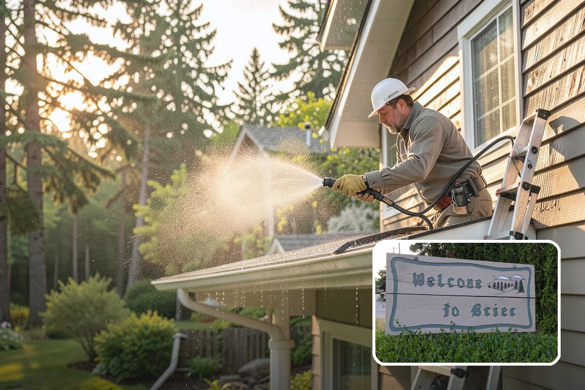 Aluminum Fence Cleaning in Brier, Snohomish County, WA - Lifts chalky oxidation haze from the powder coat