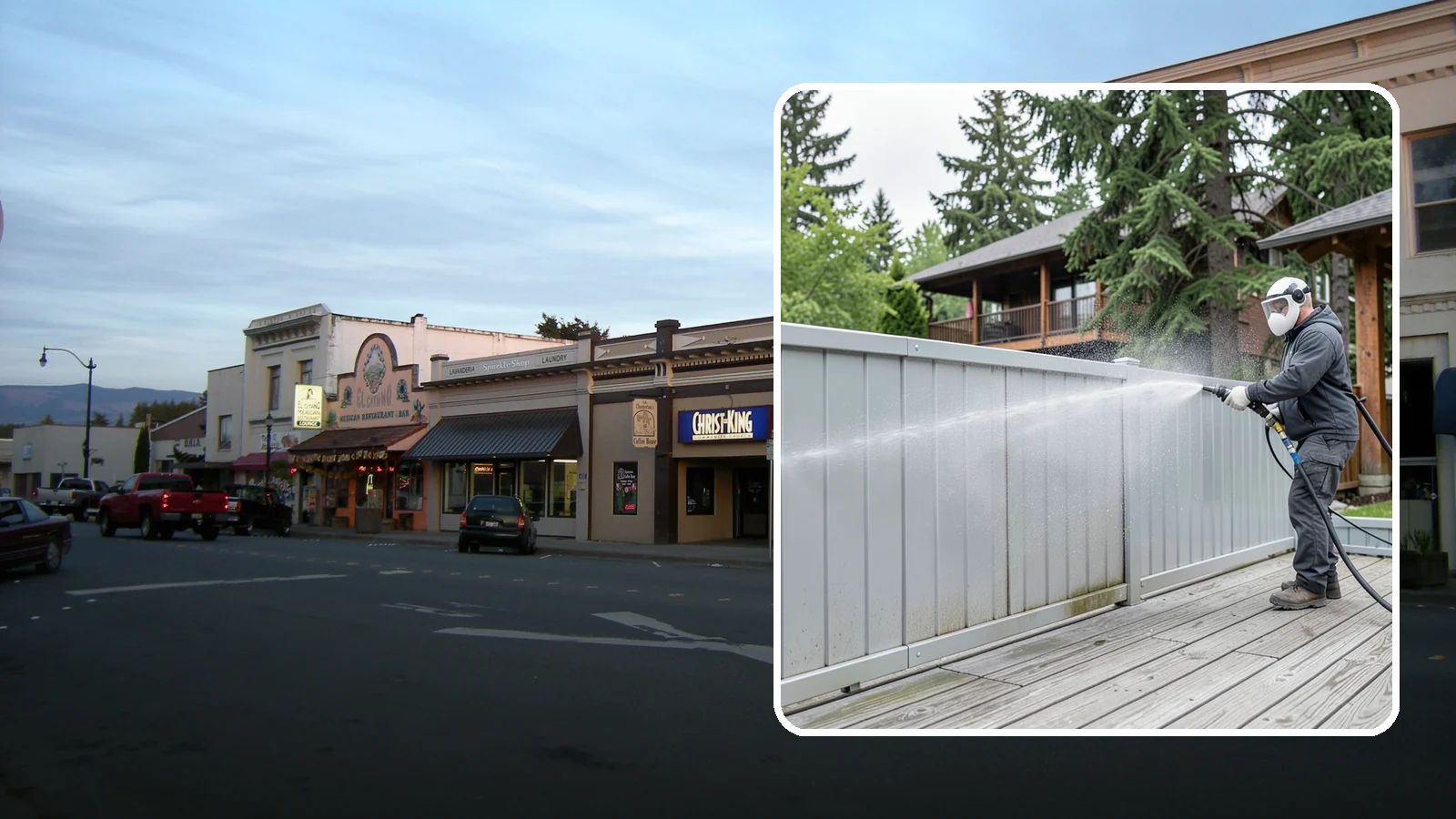 Aluminum Fence Cleaning in Burlington, Skagit County, WA - Gentle cleaning that lifts oxidation haze and grime from powder-coated aluminum fencing.
