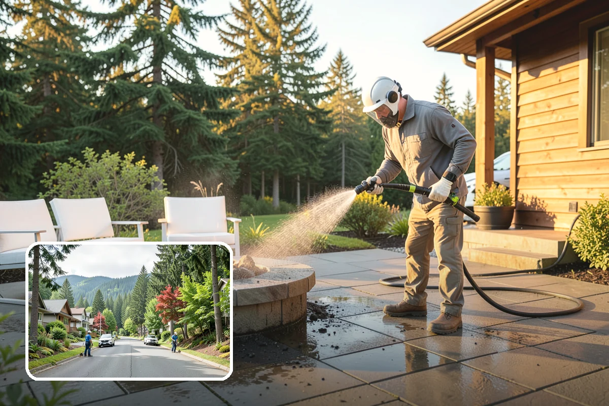 Aluminum Fence Cleaning in Darrington, Snohomish County, WA - Lifts chalky oxidation haze from the powder coat