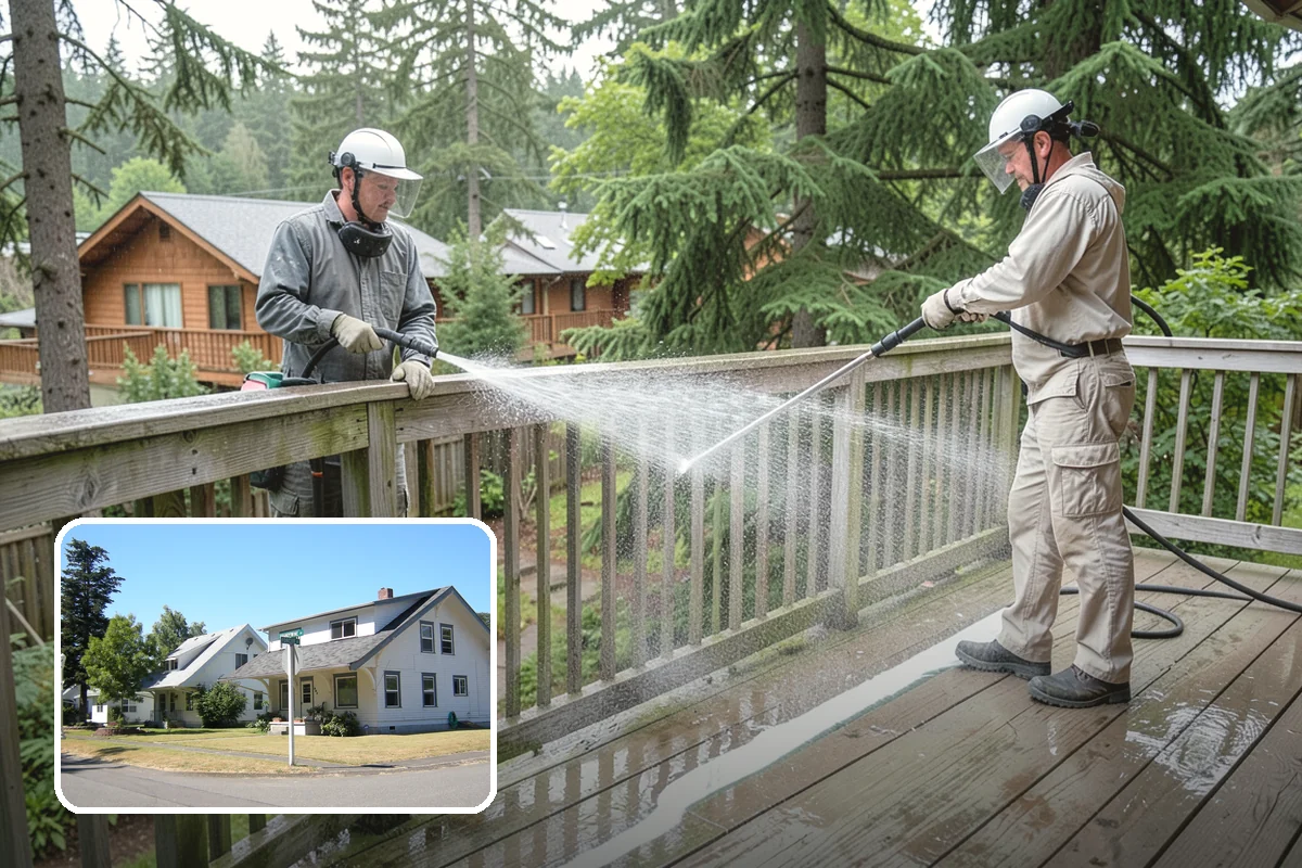 Aluminum Fence Cleaning in DuPont, Pierce County, WA - Lifts chalky oxidation haze from the powder coat