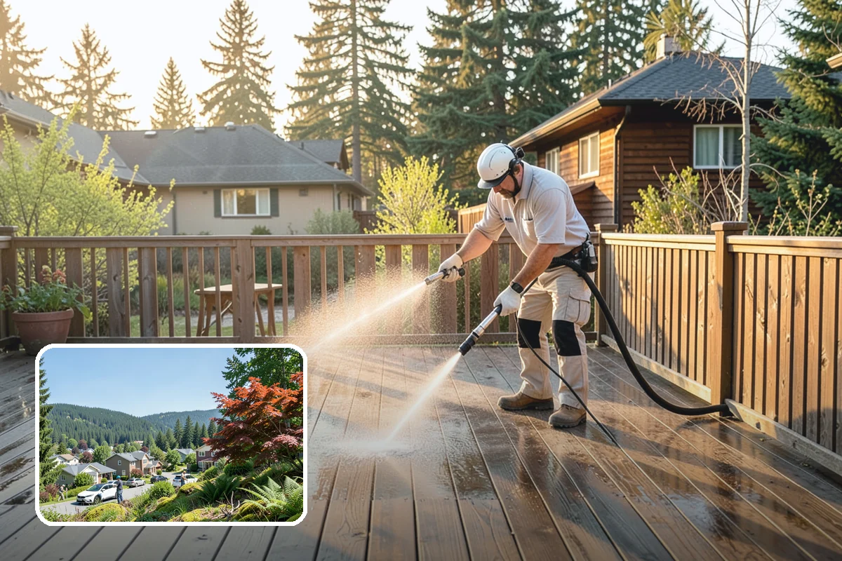 Aluminum Fence Cleaning in Index, Snohomish County, WA - Lifts chalky oxidation haze from the powder coat