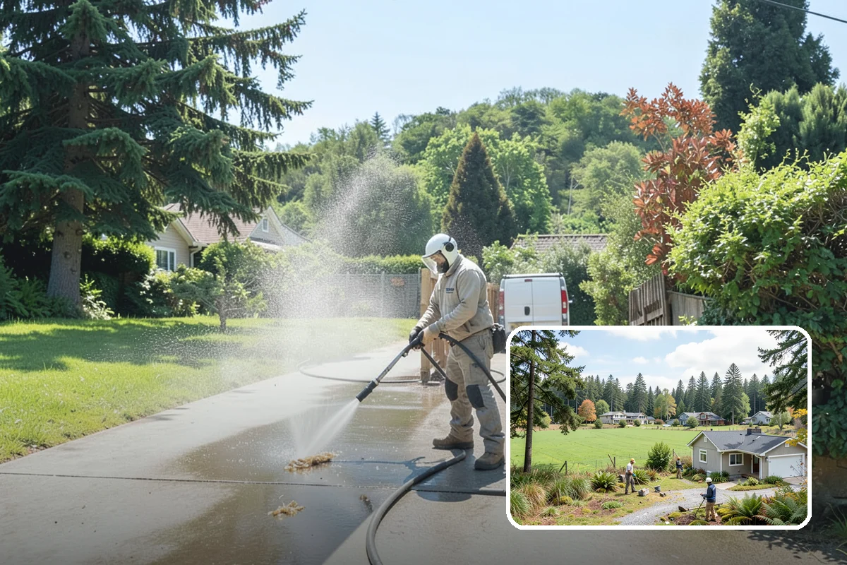 Aluminum Fence Cleaning in Lyman, Skagit County, WA - Lifts chalky oxidation haze from the powder coat
