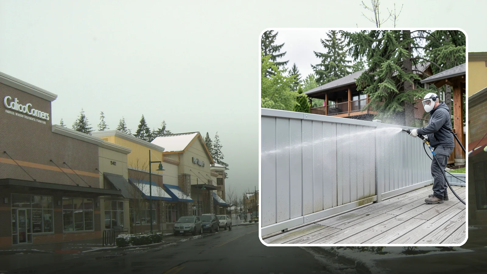 Aluminum Fence Cleaning in Mill Creek, Snohomish County, WA - Gentle cleaning that lifts oxidation haze and grime from powder-coated aluminum fencing.