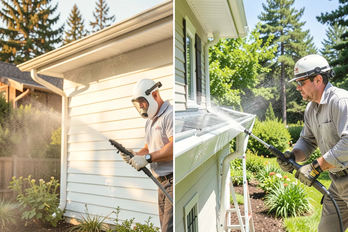 Aluminum Fence Cleaning in Mountlake Terrace, Snohomish County, WA - Rinse loose dust and debris from the fence