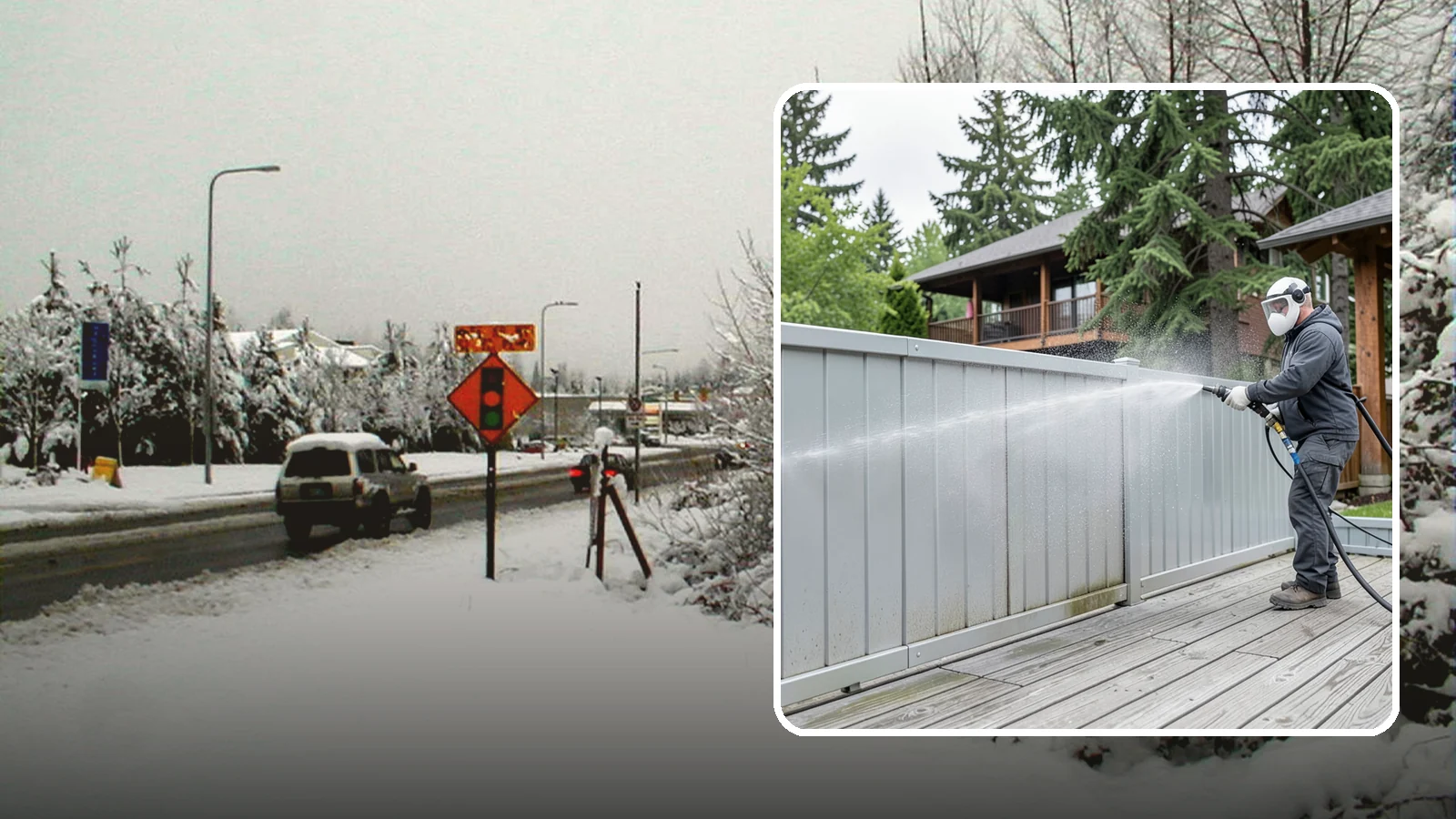 Aluminum Fence Cleaning in Newcastle, King County, WA - Gentle cleaning that lifts oxidation haze and grime from powder-coated aluminum fencing.