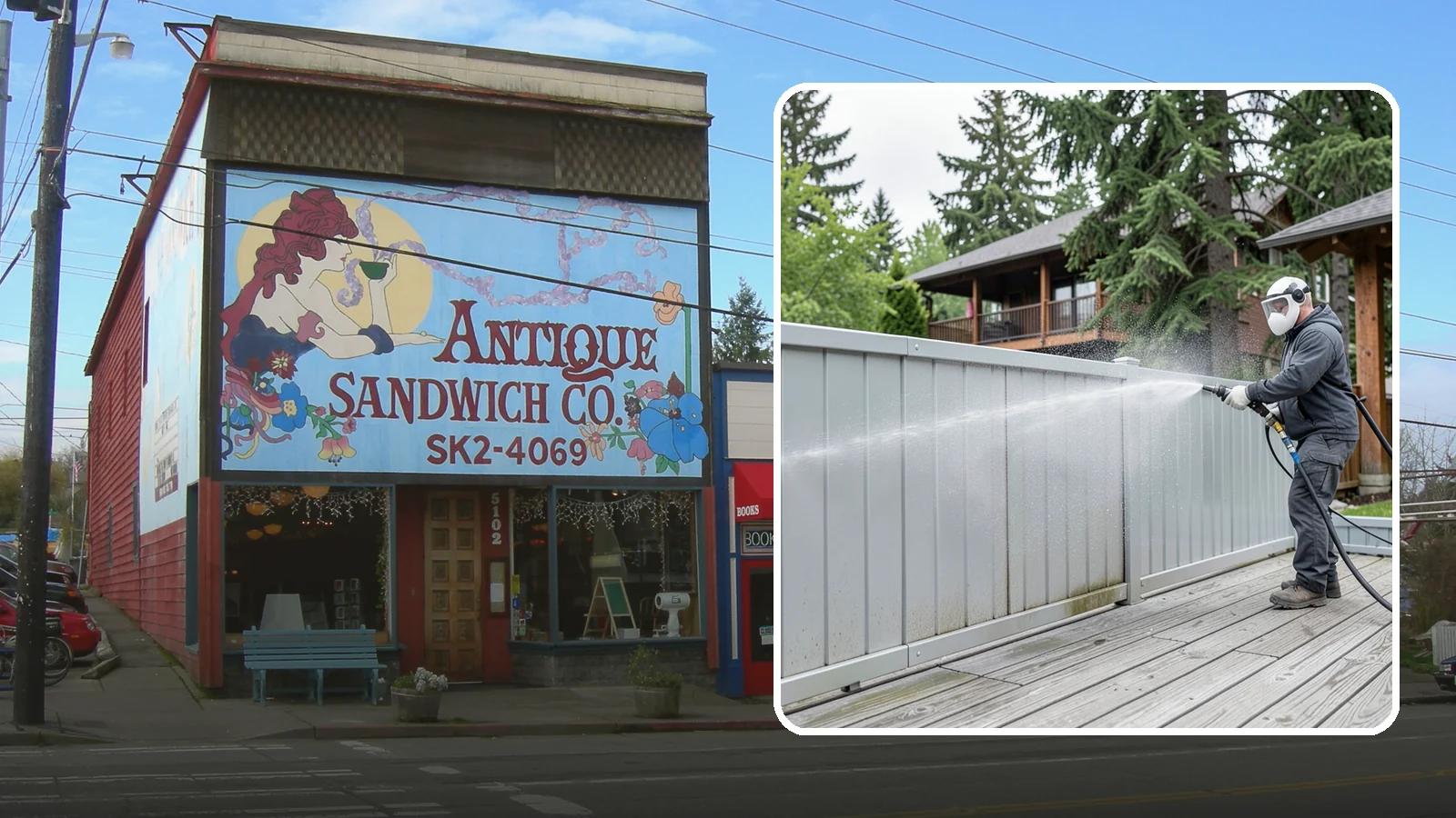 Aluminum Fence Cleaning in Ruston, Pierce County, WA - Gentle cleaning that lifts oxidation haze and grime from powder-coated aluminum fencing.
