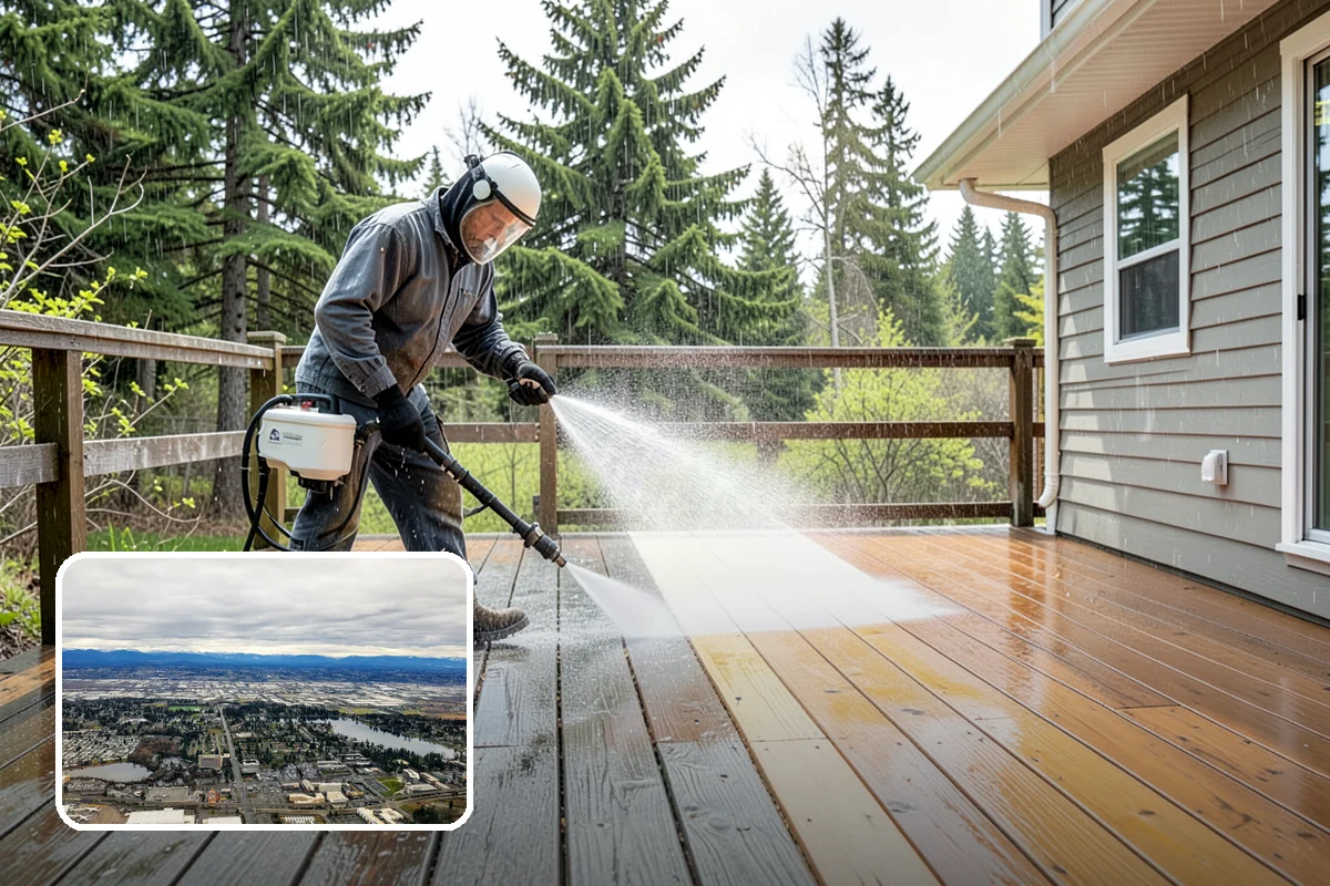 Aluminum Fence Cleaning in SeaTac, King County, WA - Lifts chalky oxidation haze from the powder coat