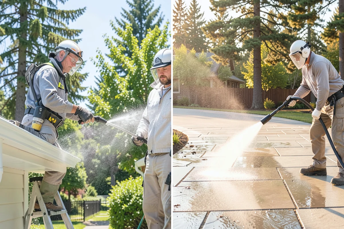 Aluminum Fence Cleaning in Skykomish, King County, WA - Rinse loose dust and debris from the fence