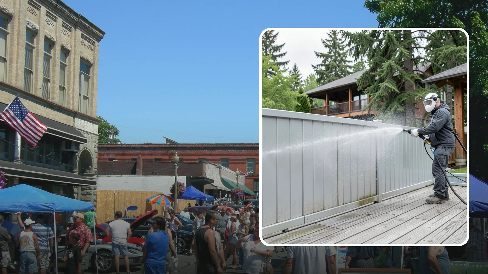 Aluminum Fence Cleaning in Snohomish, Snohomish County, WA - Gentle cleaning that lifts oxidation haze and grime from powder-coated aluminum fencing.