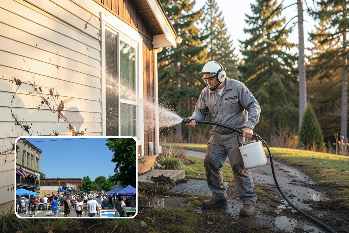 Aluminum Fence Cleaning in Snohomish, Snohomish County, WA - Lifts chalky oxidation haze from the powder coat
