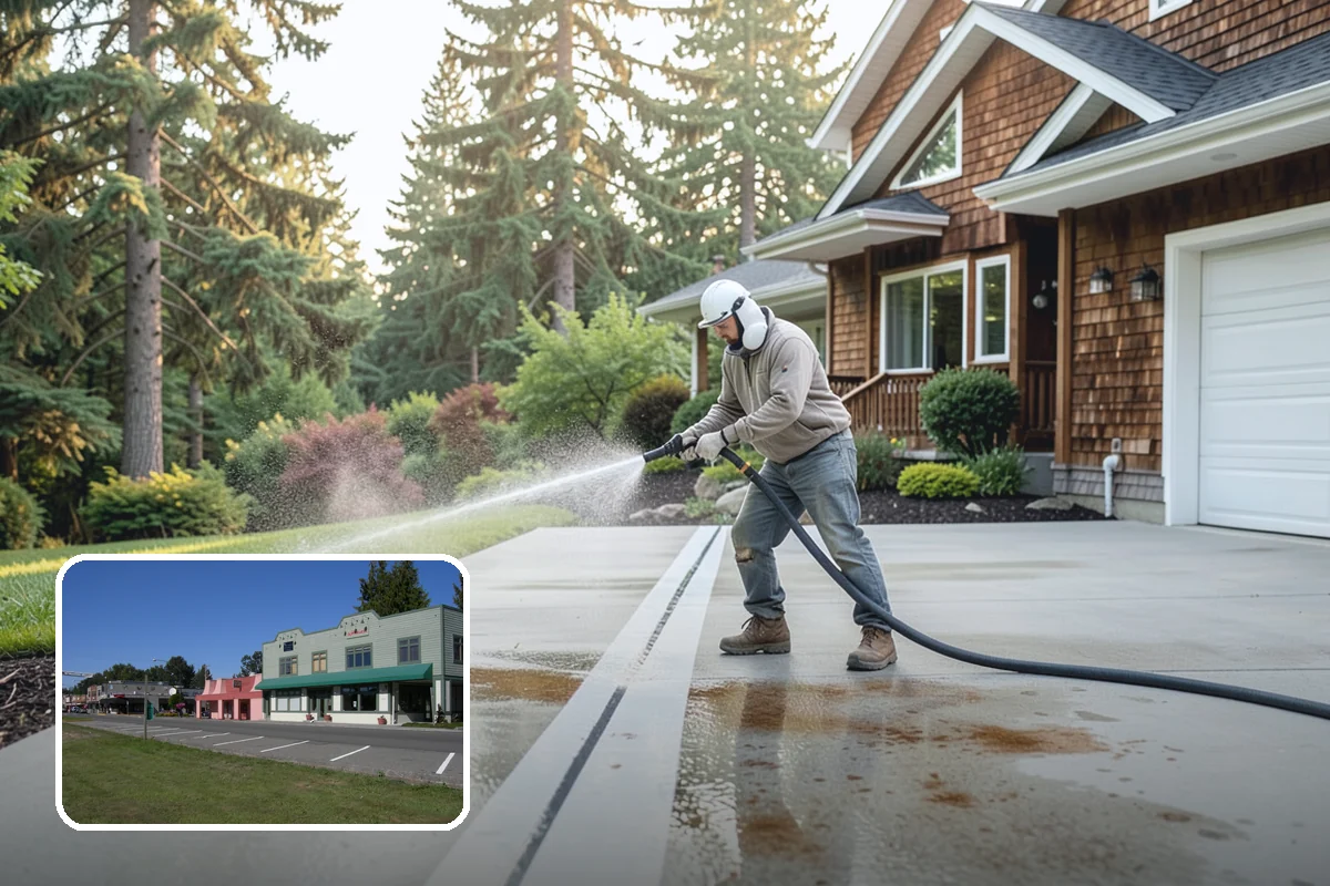Aluminum Fence Cleaning in Snoqualmie, King County, WA - Lifts chalky oxidation haze from the powder coat