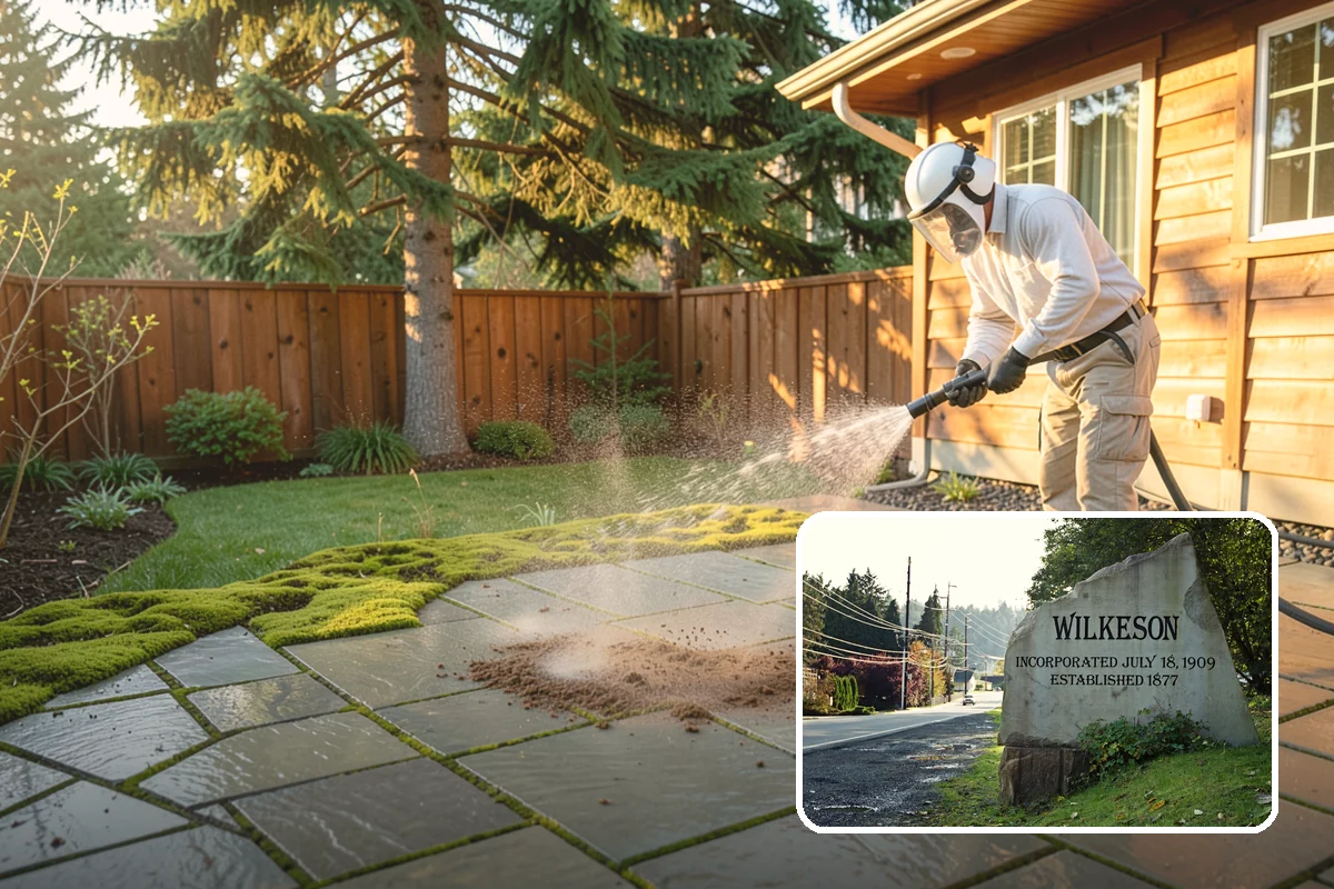Aluminum Fence Cleaning in Wilkeson, Pierce County, WA - Lifts chalky oxidation haze from the powder coat