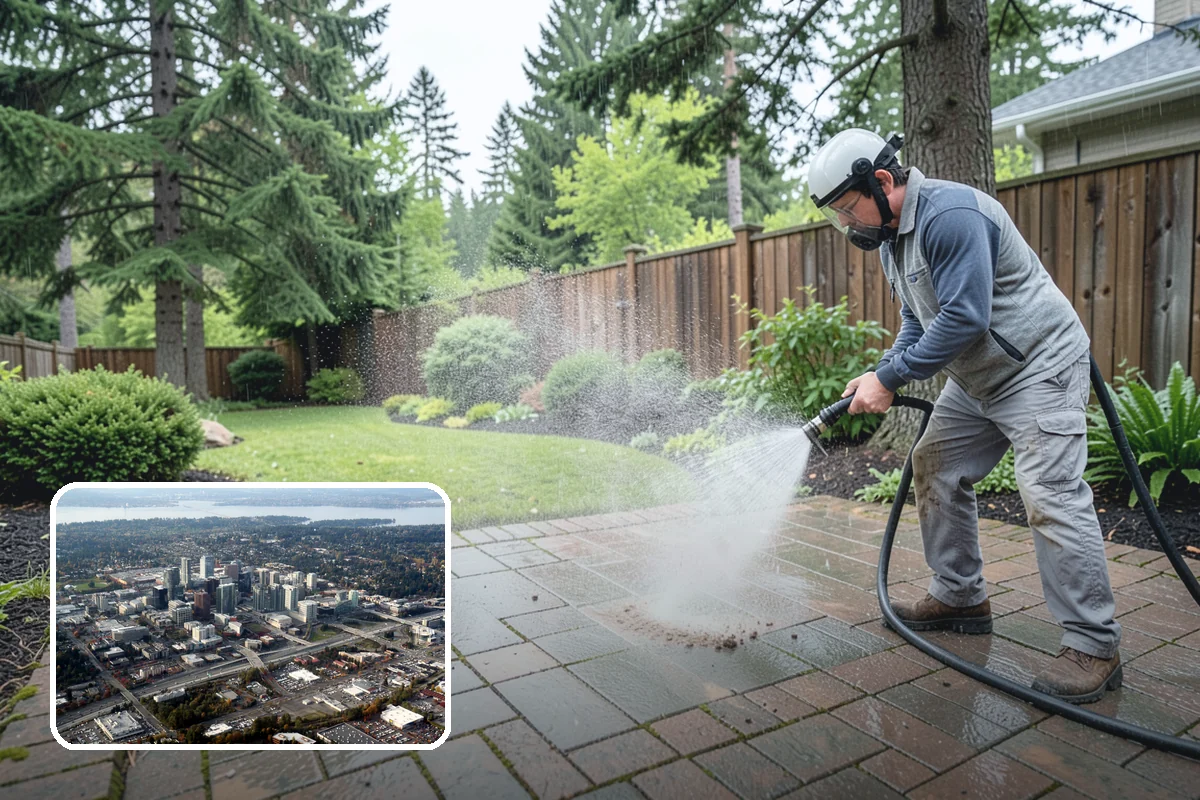 Annual House Washing in Bellevue, King County, WA - Prevents growth from becoming entrenched