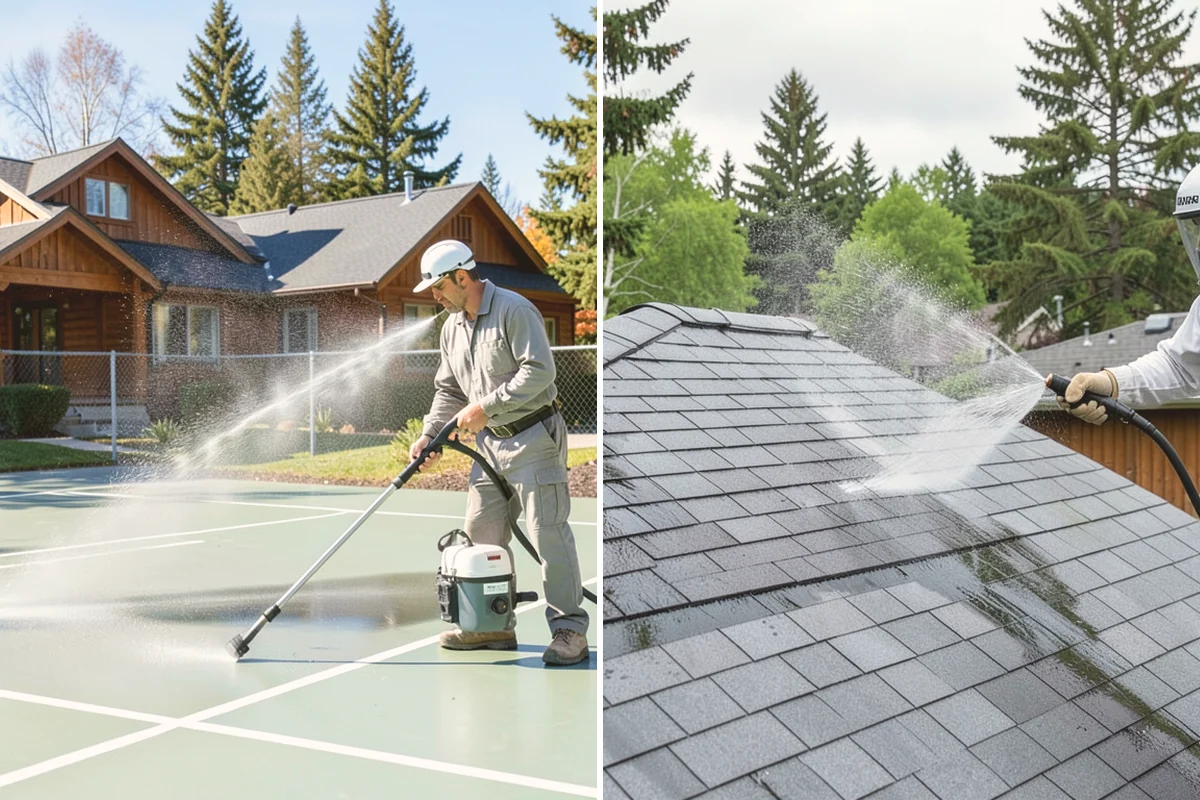 Annual House Washing in Bellevue, King County, WA - Review the home's condition since the last wash