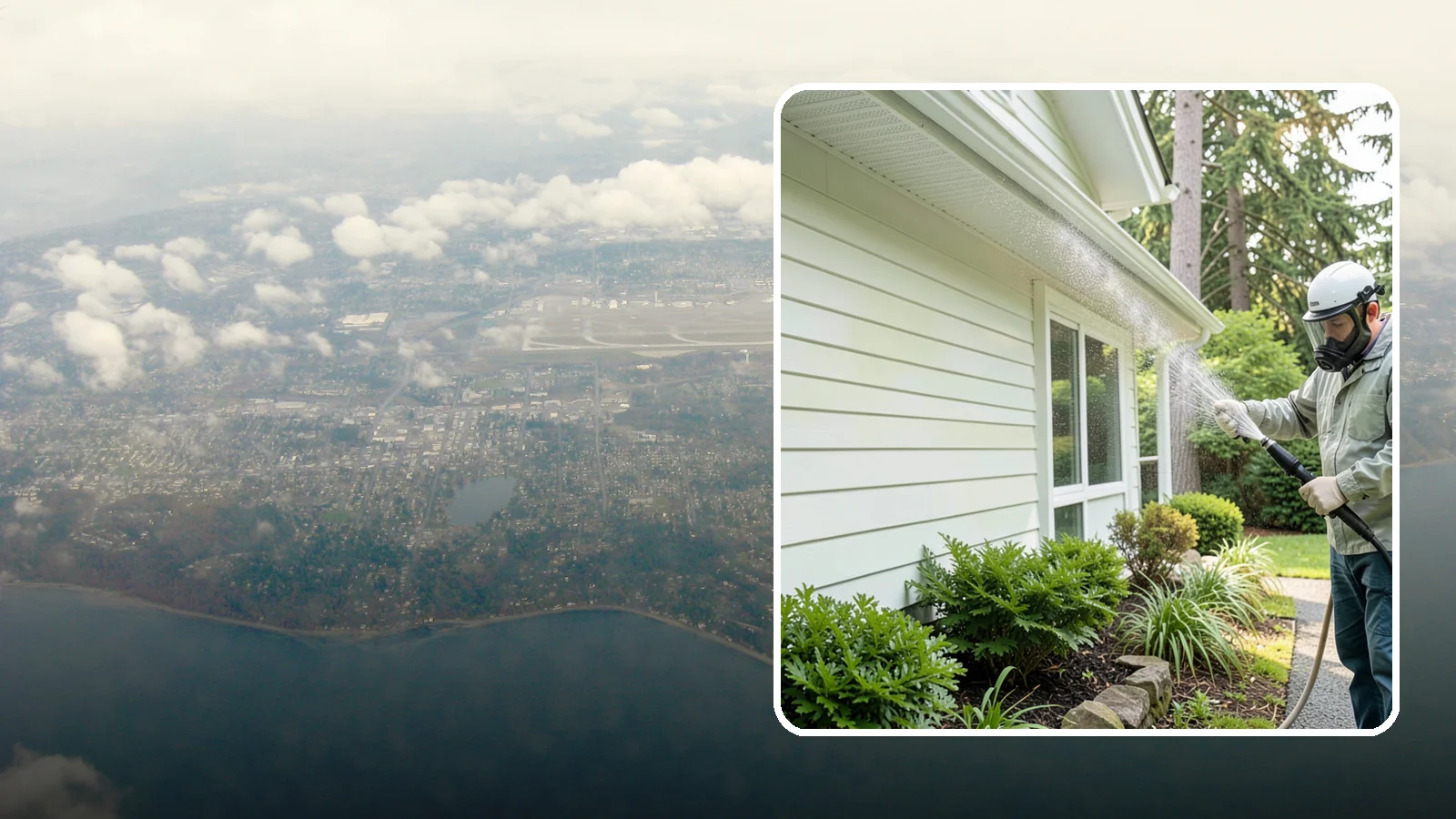 Annual House Washing in Burien, King County, WA - Annual house washing is a yearly maintenance clean that keeps algae and mildew from ever gaining a foothold in our wet climate.