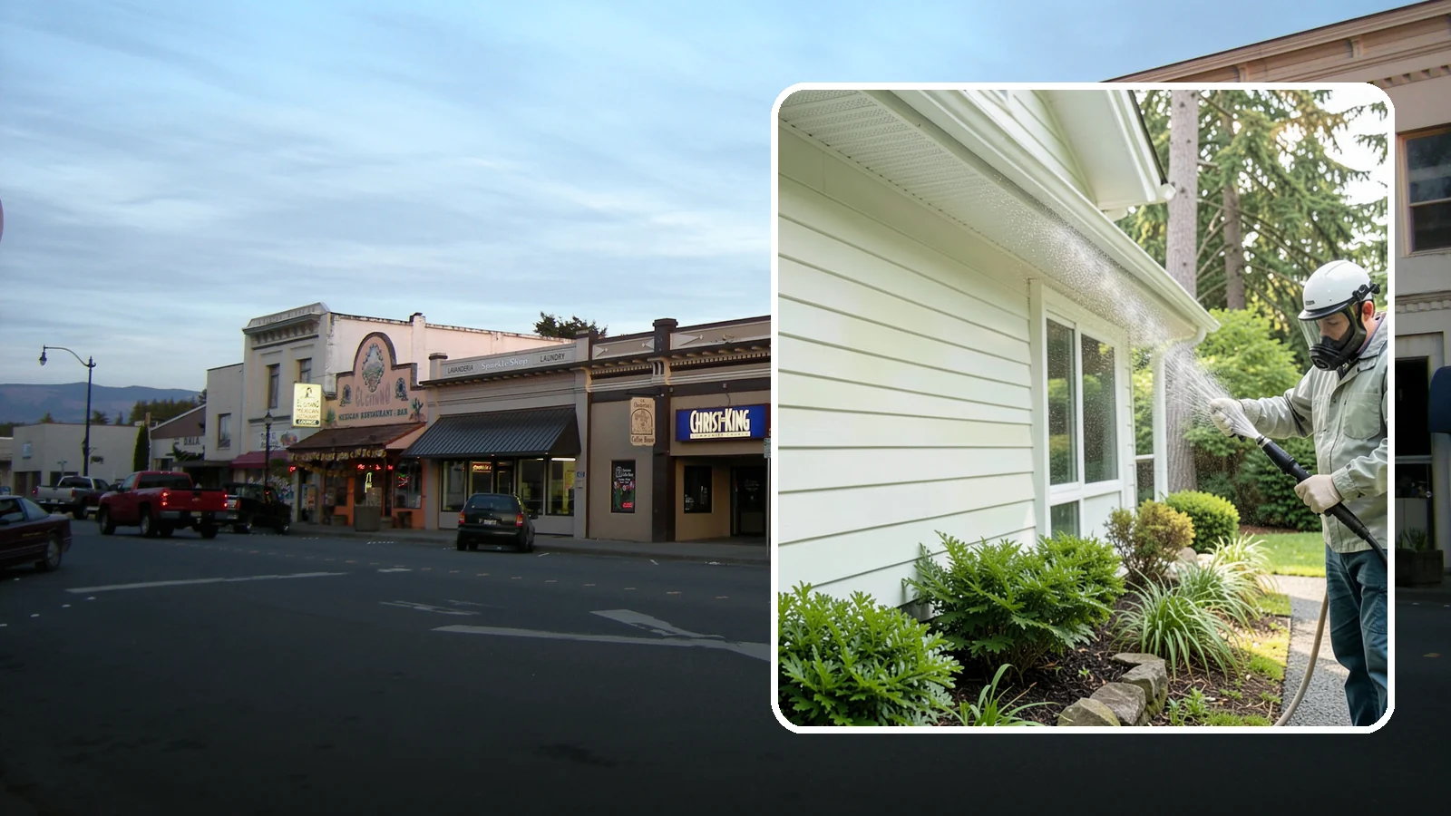 Annual House Washing in Burlington, Skagit County, WA - Annual house washing is a yearly maintenance clean that keeps algae and mildew from ever gaining a foothold in our wet climate.