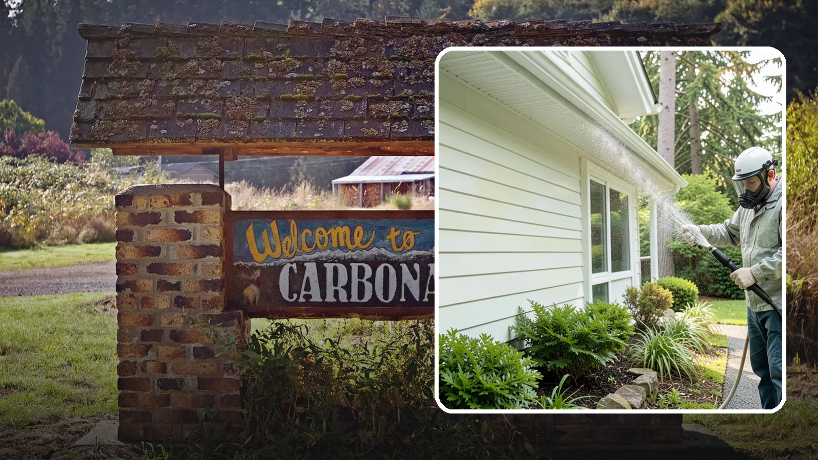 Annual House Washing in Carbonado, Pierce County, WA - Annual house washing is a yearly maintenance clean that keeps algae and mildew from ever gaining a foothold in our wet climate.