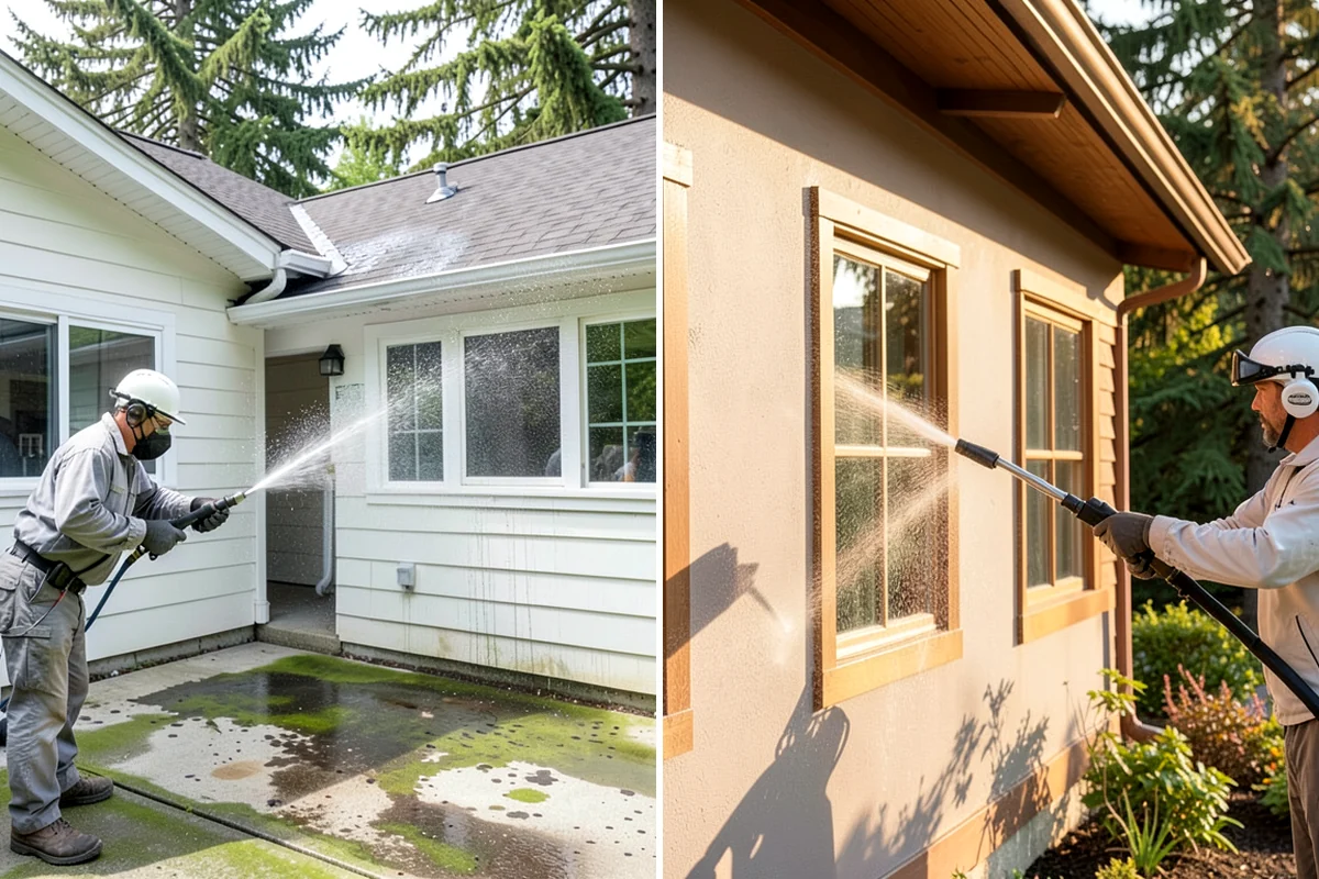 Annual House Washing in Clyde Hill, King County, WA - Review the home's condition since the last wash
