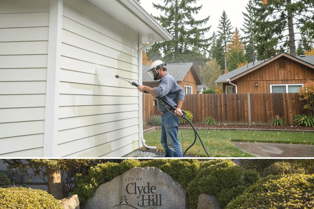 Annual House Washing in Clyde Hill, King County, WA - Set the annual wash for late spring or summer so the finish dries well and stays clean through the wet season.