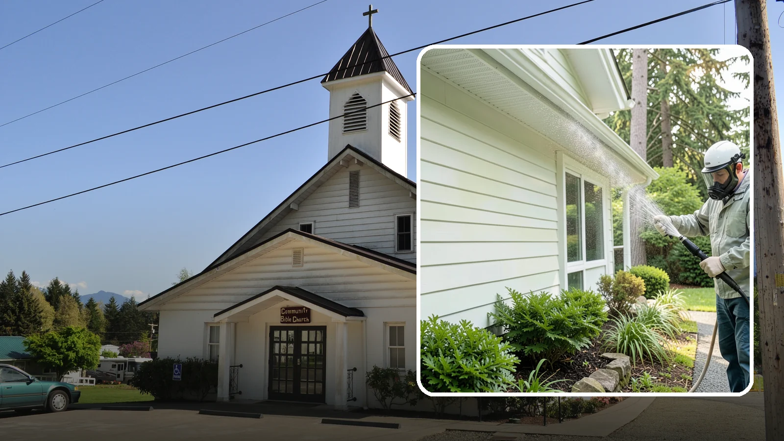 Annual House Washing in Concrete, Skagit County, WA - Annual house washing is a yearly maintenance clean that keeps algae and mildew from ever gaining a foothold in our wet climate.