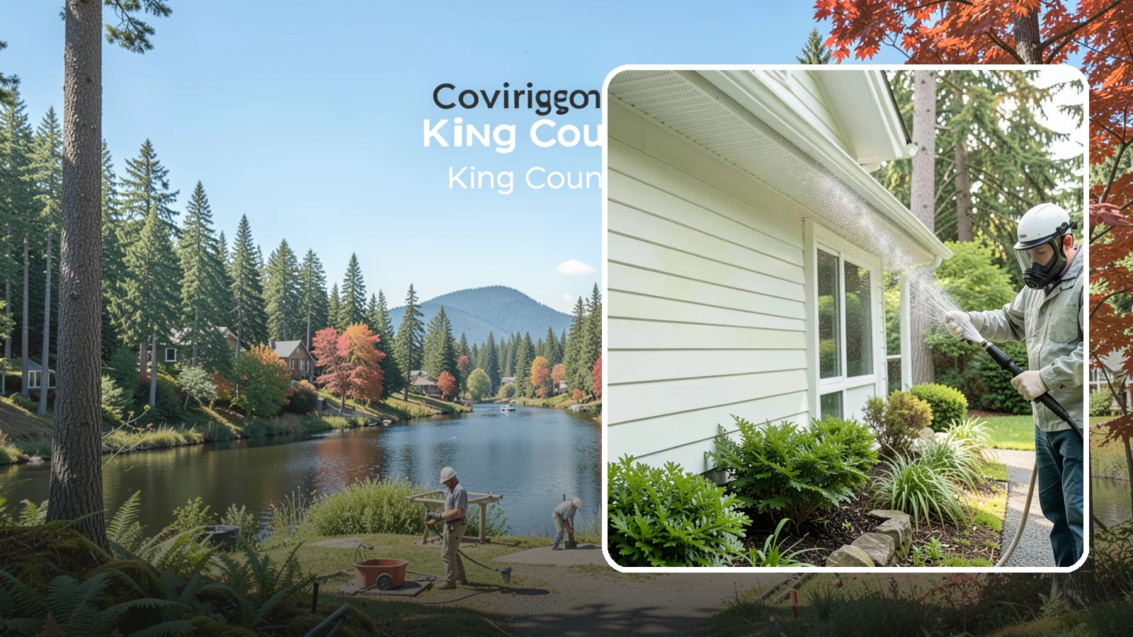 Annual House Washing in Covington, King County, WA - Annual house washing is a yearly maintenance clean that keeps algae and mildew from ever gaining a foothold in our wet climate.