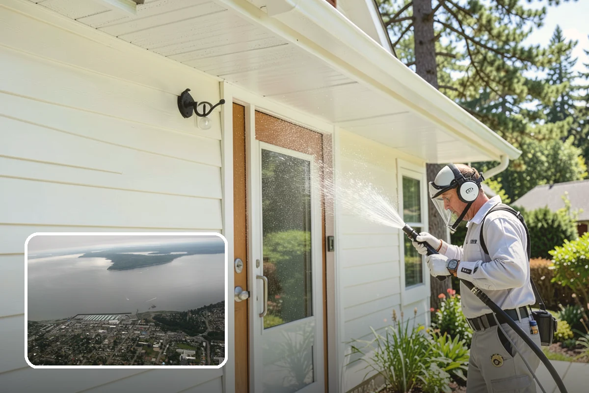 Annual House Washing in Des Moines, King County, WA - Prevents growth from becoming entrenched