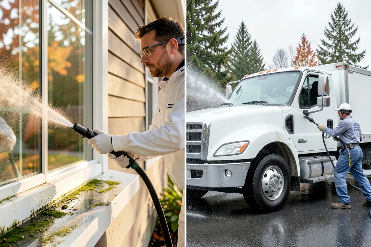 Annual House Washing in DuPont, Pierce County, WA - Review the home's condition since the last wash