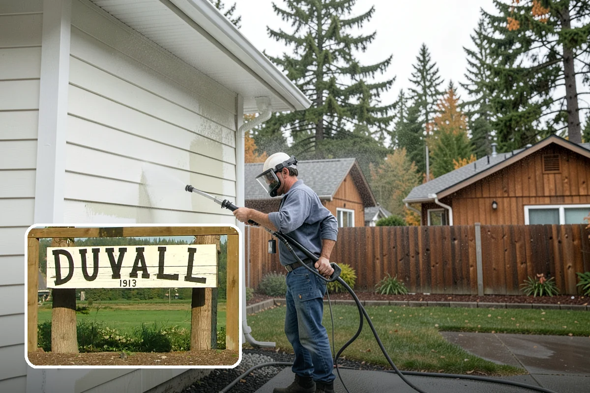 Annual House Washing in Duvall, King County, WA - Prevents growth from becoming entrenched