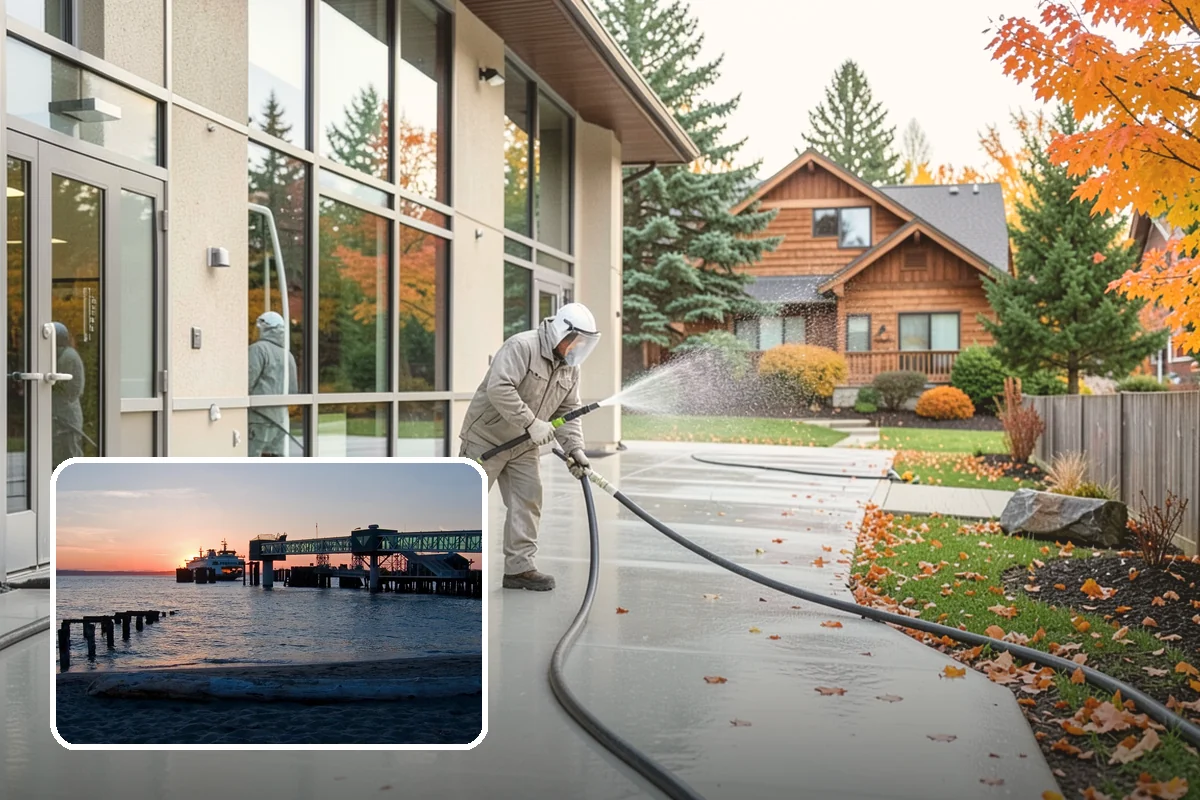 Annual House Washing in Edmonds, Snohomish County, WA - Prevents growth from becoming entrenched