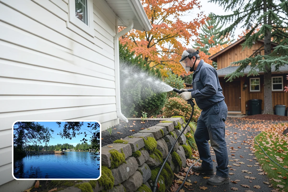 Annual House Washing in Federal Way, King County, WA - Prevents growth from becoming entrenched