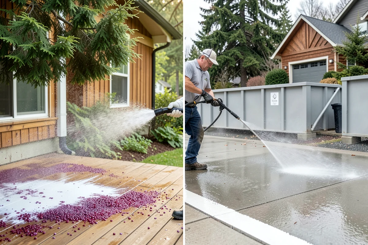 Annual House Washing in Fircrest, Pierce County, WA - Review the home's condition since the last wash
