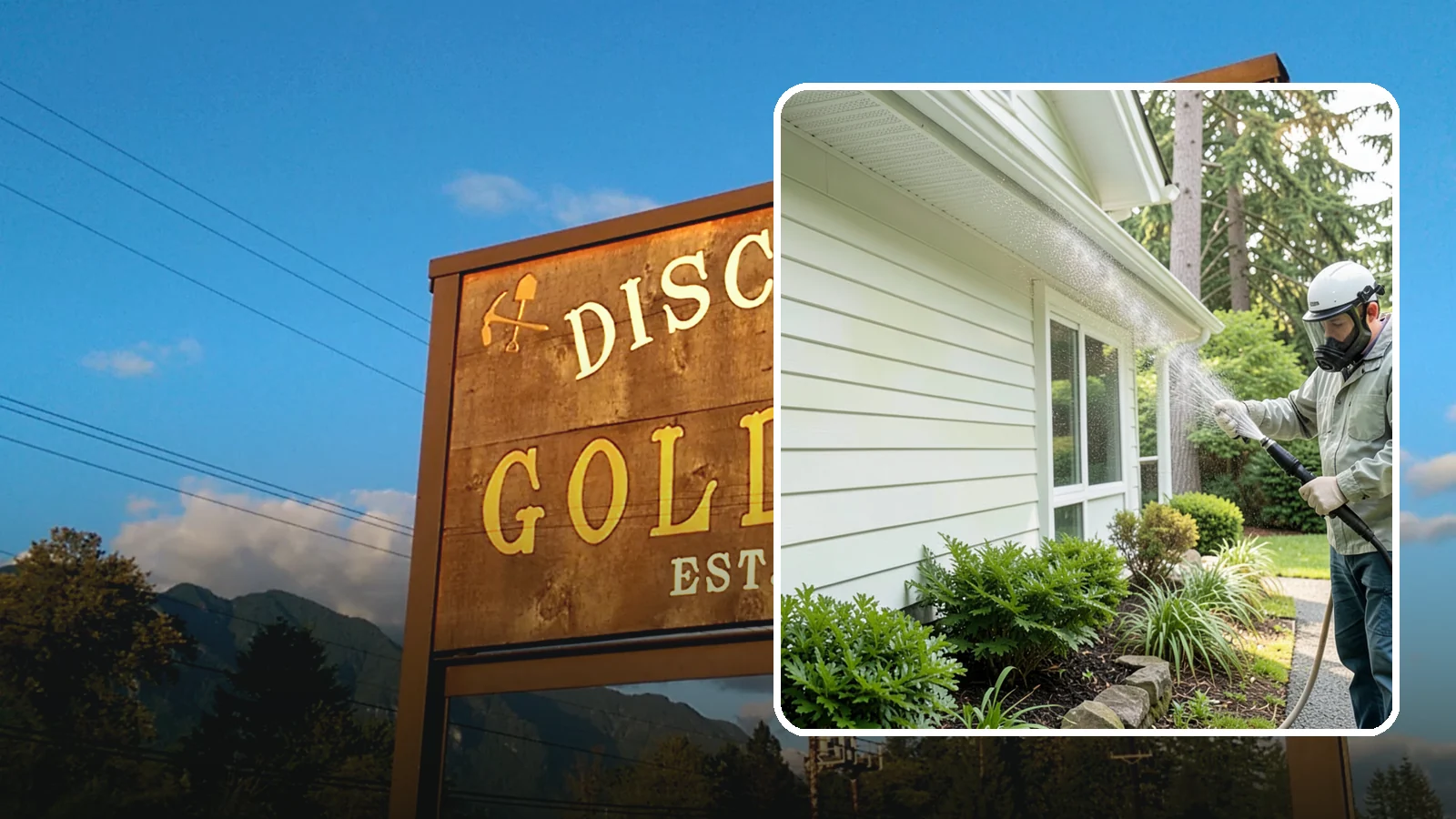 Annual House Washing in Gold Bar, Snohomish County, WA - Annual house washing is a yearly maintenance clean that keeps algae and mildew from ever gaining a foothold in our wet climate.