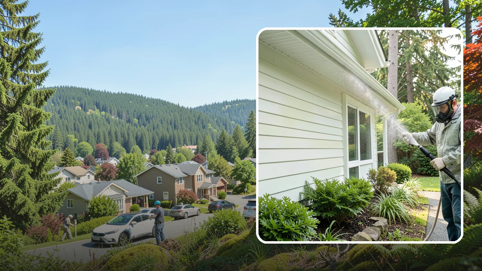 Annual House Washing in Index, Snohomish County, WA - Annual house washing is a yearly maintenance clean that keeps algae and mildew from ever gaining a foothold in our wet climate.