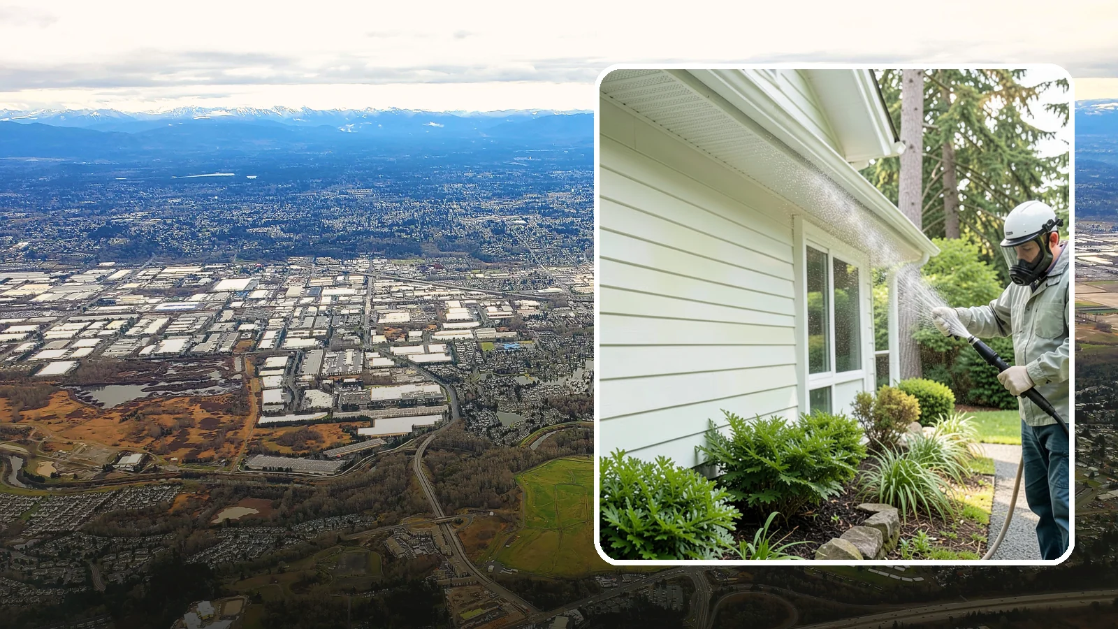 Annual House Washing in Kent, King County, WA - Annual house washing is a yearly maintenance clean that keeps algae and mildew from ever gaining a foothold in our wet climate.