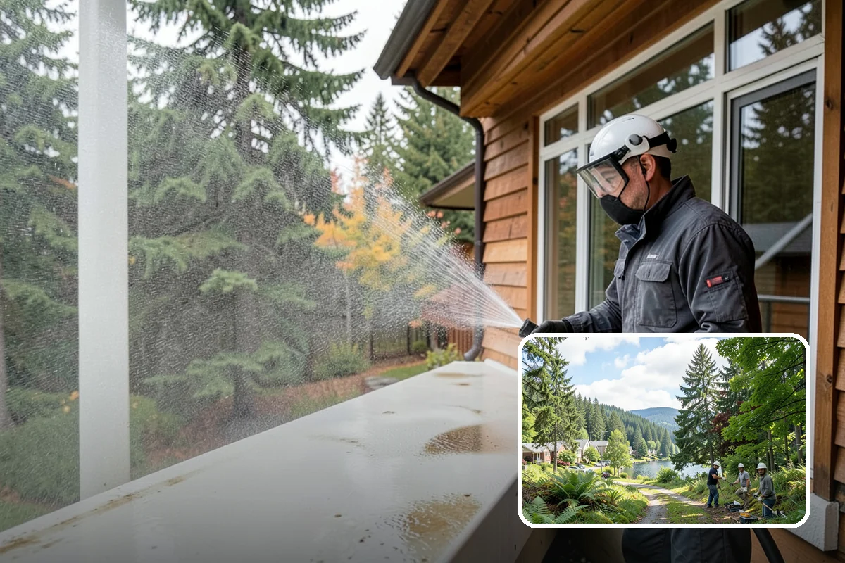 Annual House Washing in Lake Forest Park, King County, WA - Prevents growth from becoming entrenched
