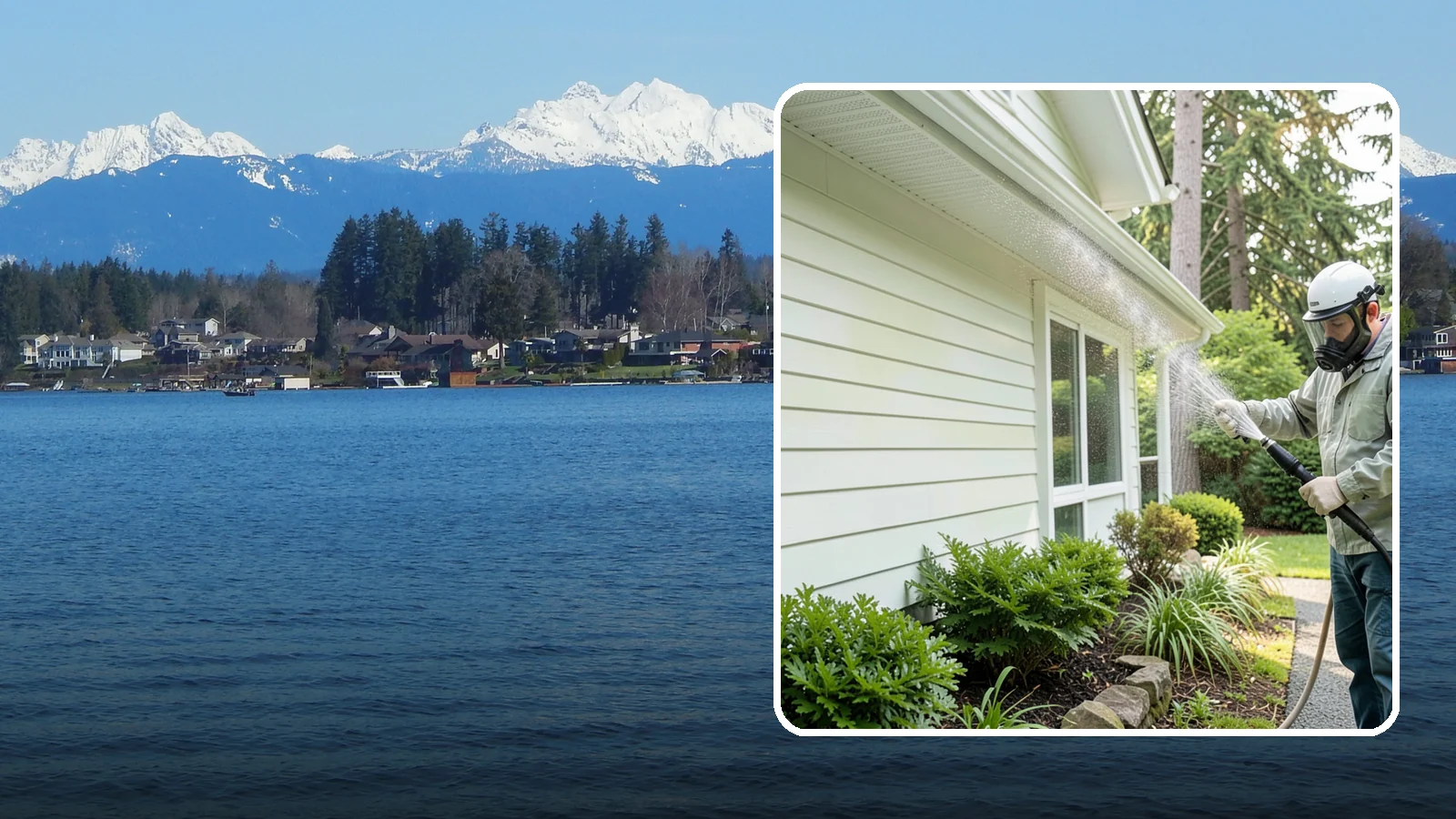 Annual House Washing in Lake Stevens, Snohomish County, WA - Annual house washing is a yearly maintenance clean that keeps algae and mildew from ever gaining a foothold in our wet climate.